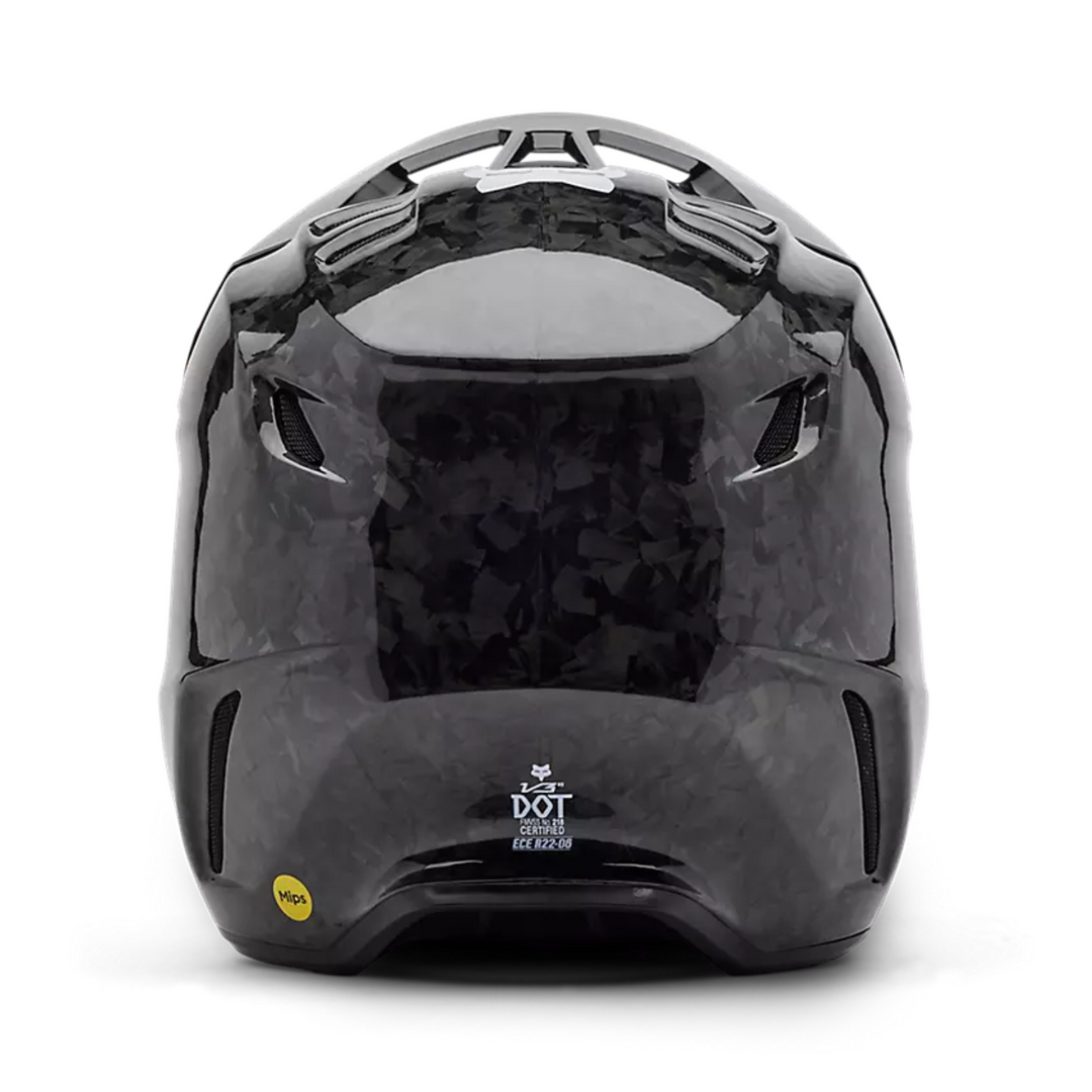FOX Motocross Full Face V3 RS Carbon Solid Helmet