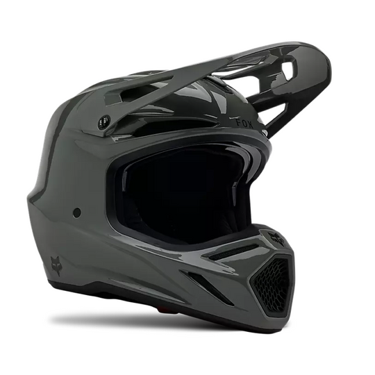 FOX Motocross Full Face V3 RS Carbon Solid Helmet