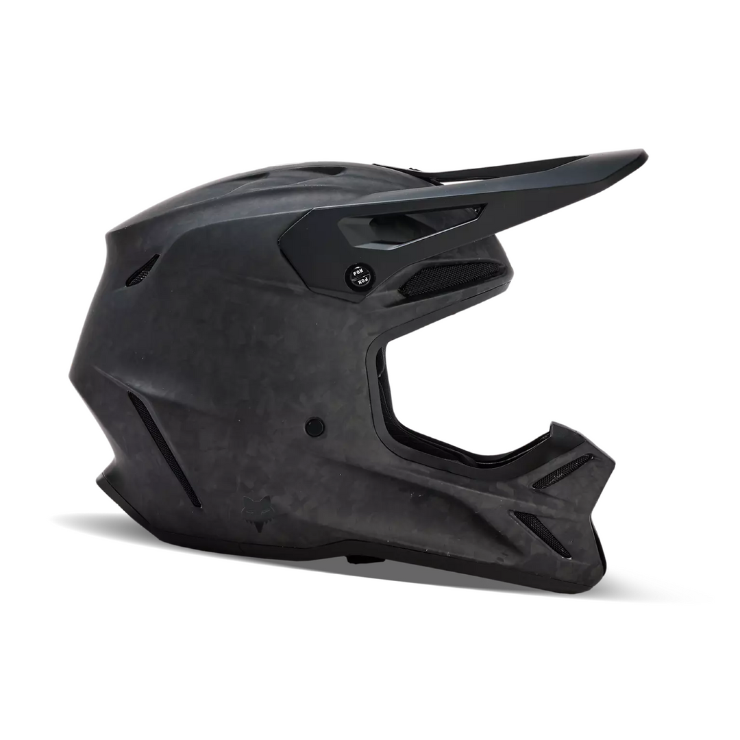 FOX Motocross Full Face V3 RS Carbon Solid Helmet