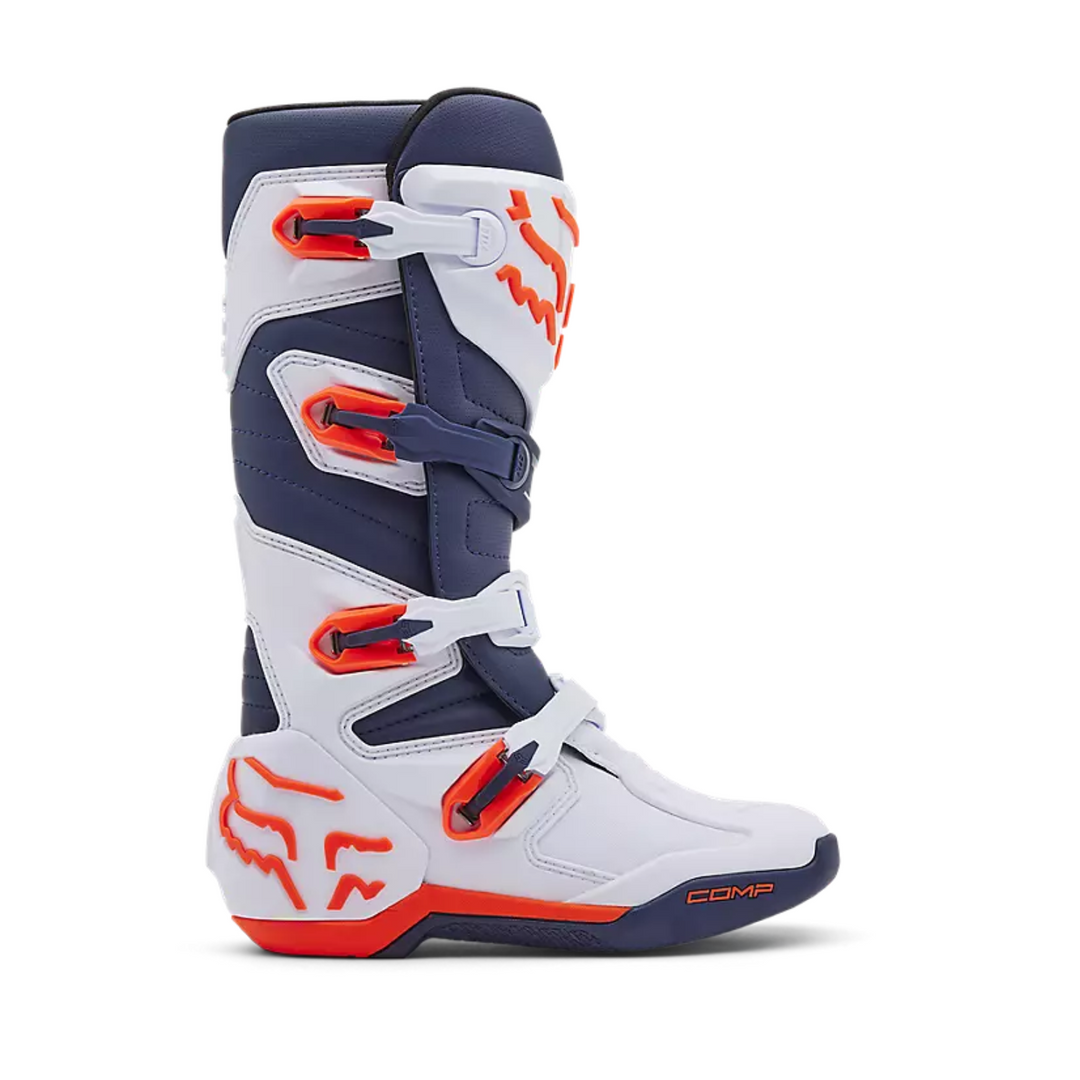 FOX Motocross Riding Comp Boot White Navy
