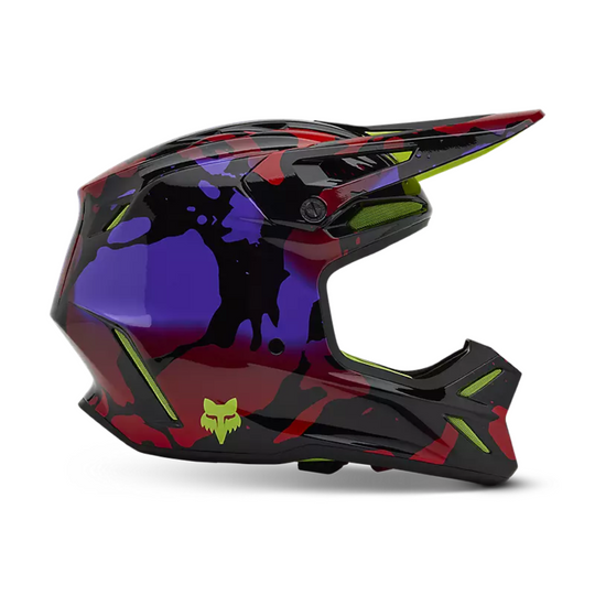 FOX Motocross Full Face Helmet-V3 Throttle Helmet