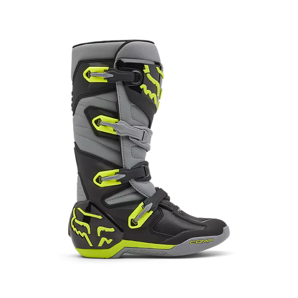 FOX Motocross Riding Comp Boot Grey Yellow