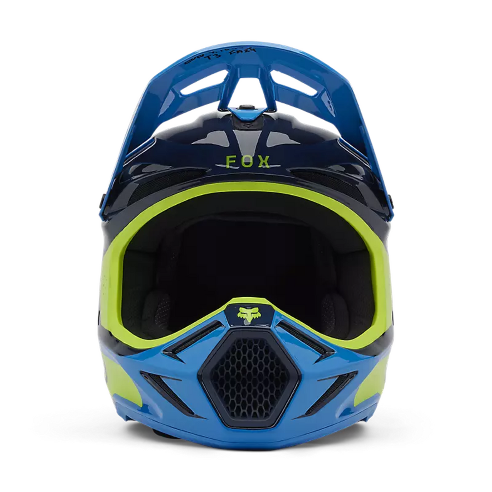 FOX Motocross Full Face Helmet- YTH V3 Impression Helmet