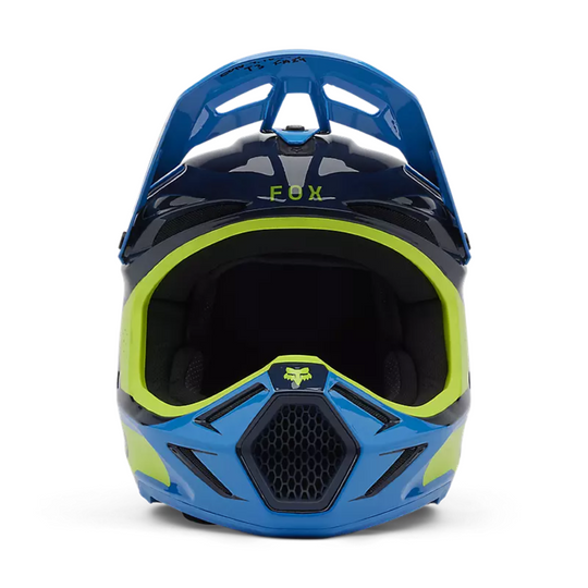 FOX Motocross Full Face Helmet- YTH V3 Impression Helmet