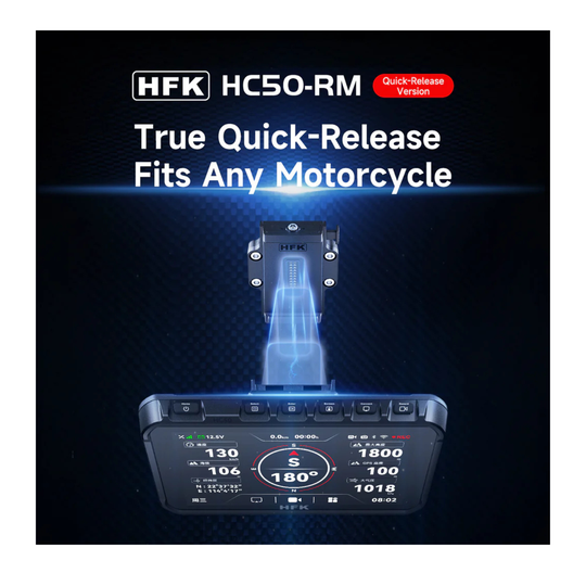 HFK HC50-RM Smart Motorcycle Carplay GPS With Quick Release And Dash Cam