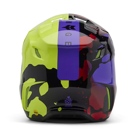 FOX Motocross Full Face Helmet-V3 Throttle Helmet