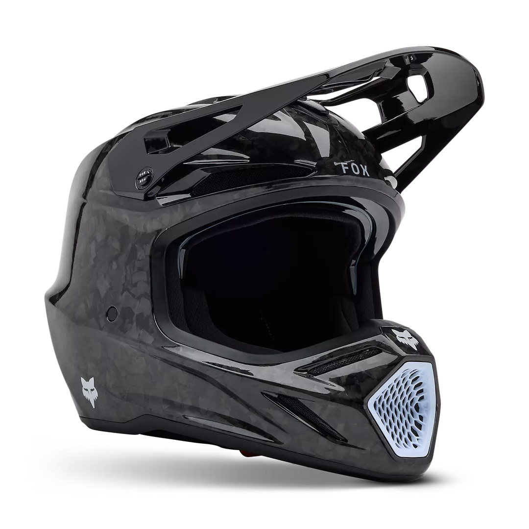 FOX Motocross Full Face V3 RS Carbon Solid Helmet