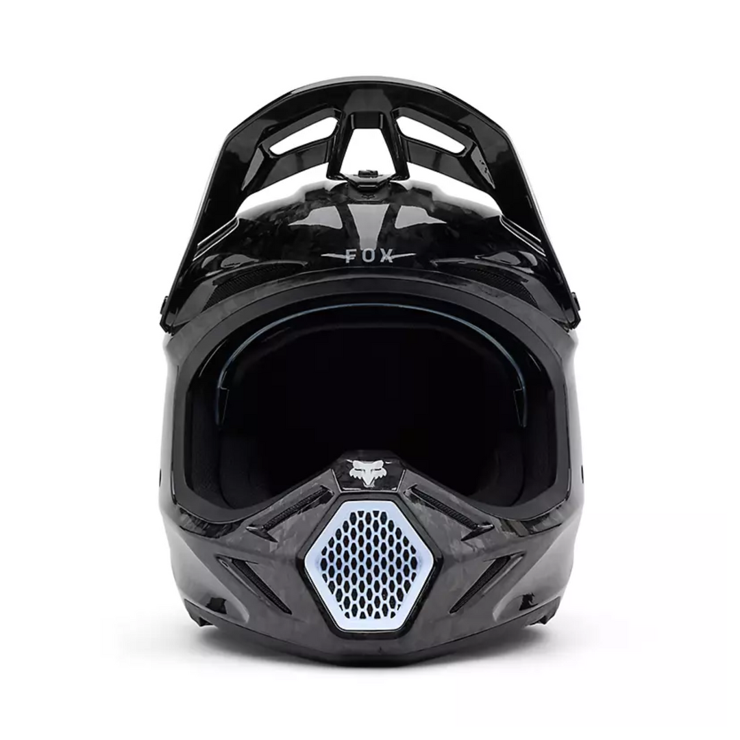 FOX Motocross Full Face V3 RS Carbon Solid Helmet