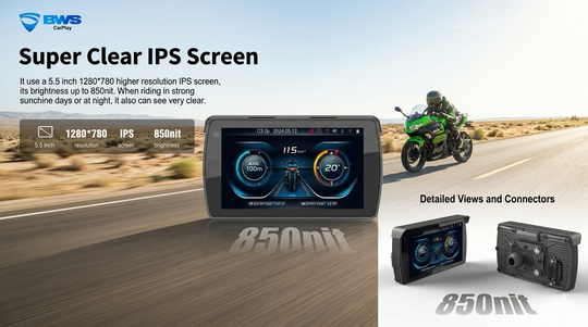 BWS CARPLAY MOTORCYCLE ENTERTAINMENT SYSTEM