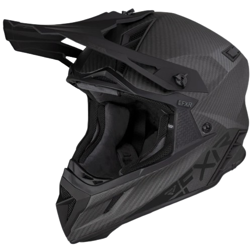 FXR Motocross Full Face Helium Carbon Helmet w/ D-Ring 23