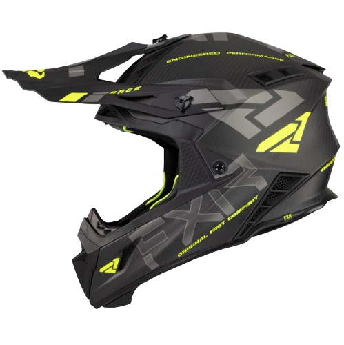 FXR Motocross Full Face Helium Carbon Helmet w/ D-Ring 23