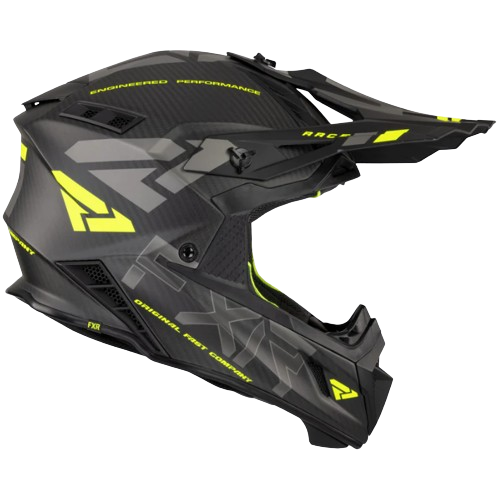 FXR Motocross Full Face Helium Carbon Helmet w/ D-Ring 23
