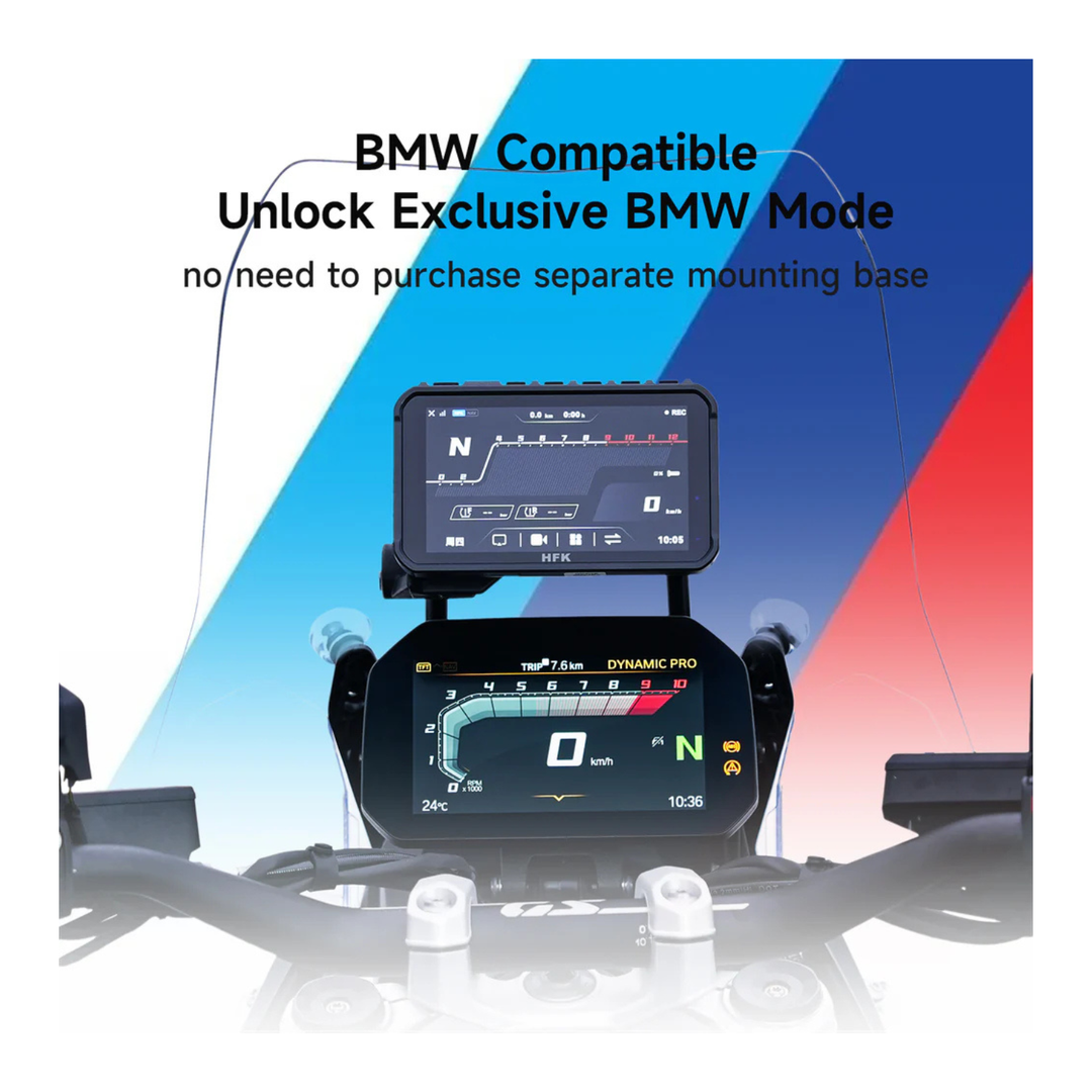 HFK HC50-RM BMW Kit Smart Motorcycle Carplay GPS With Quick Release And Dash Cam