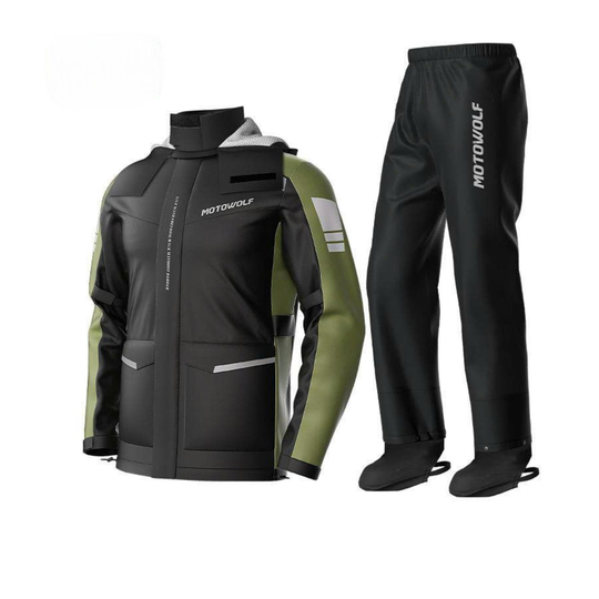 Motowolf Raincoat RC1 Army Green