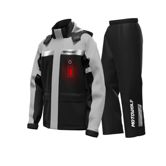 Motowolf Raincoat Grey