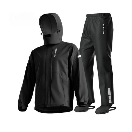 Motowolf Raincoat 405 Black