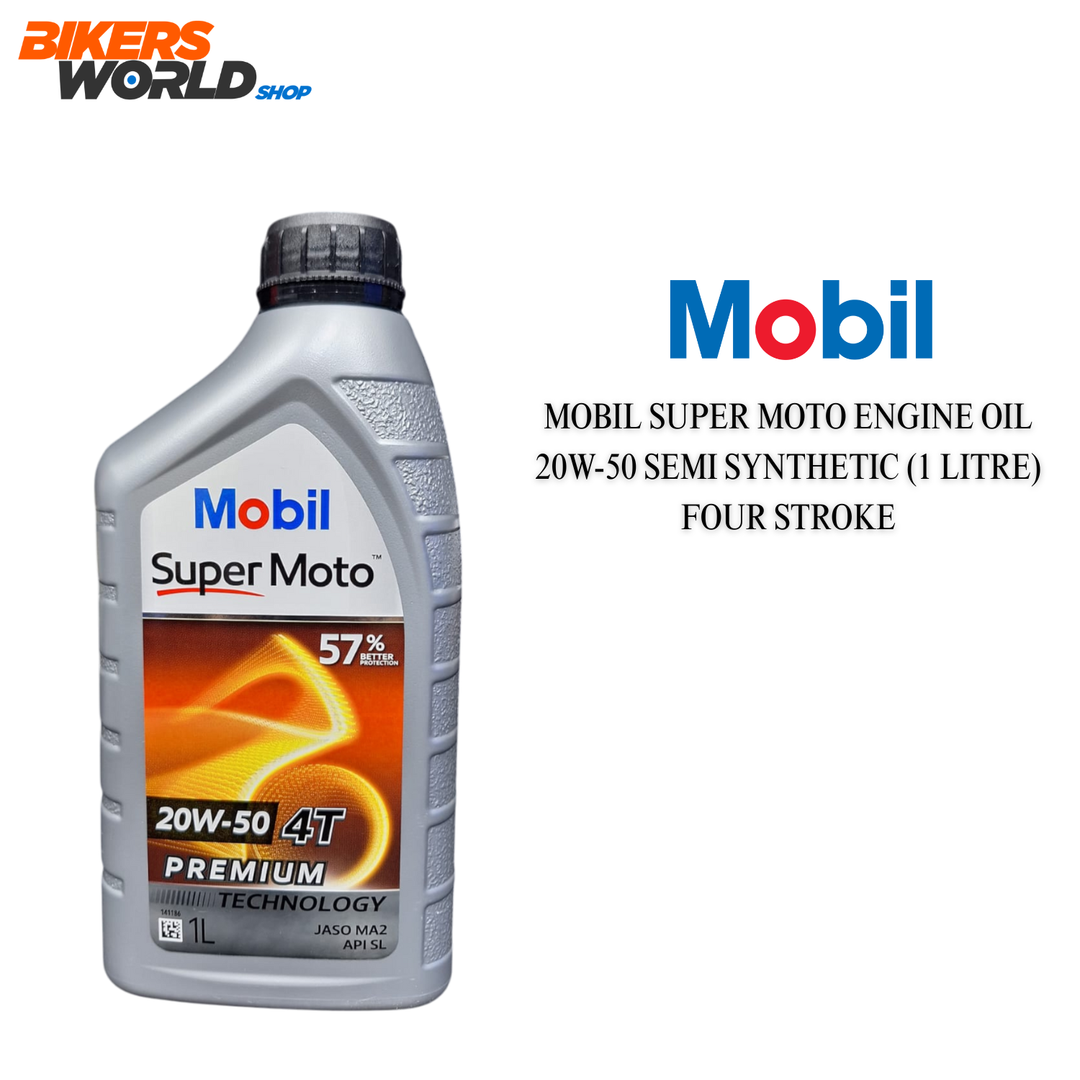 Mobile super moto engine oil 4T 20w50