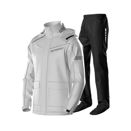 Motowolf Raincoat Grey