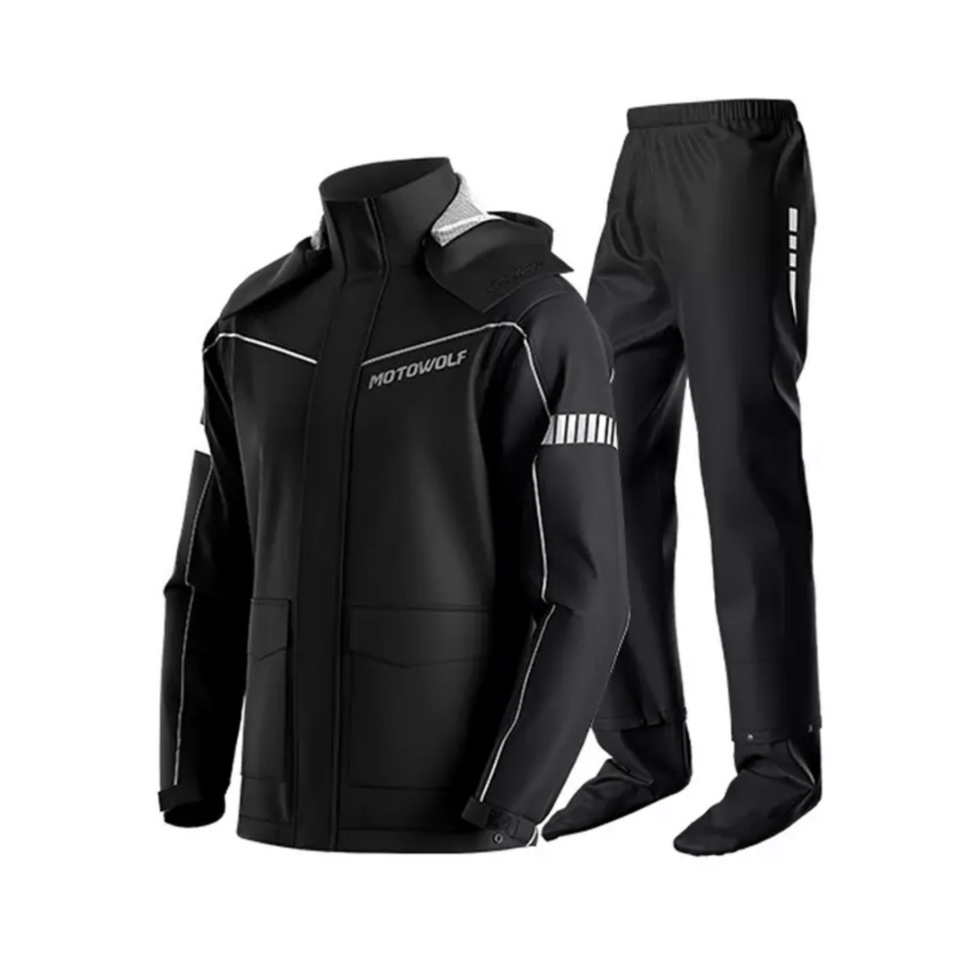 Motowolf Raincoat Black