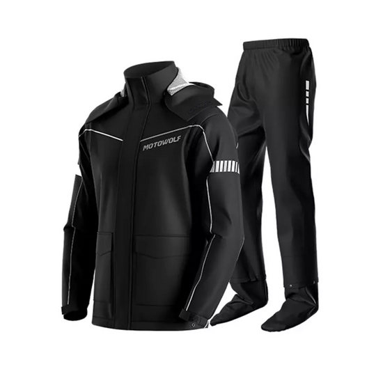 Motowolf Raincoat Black