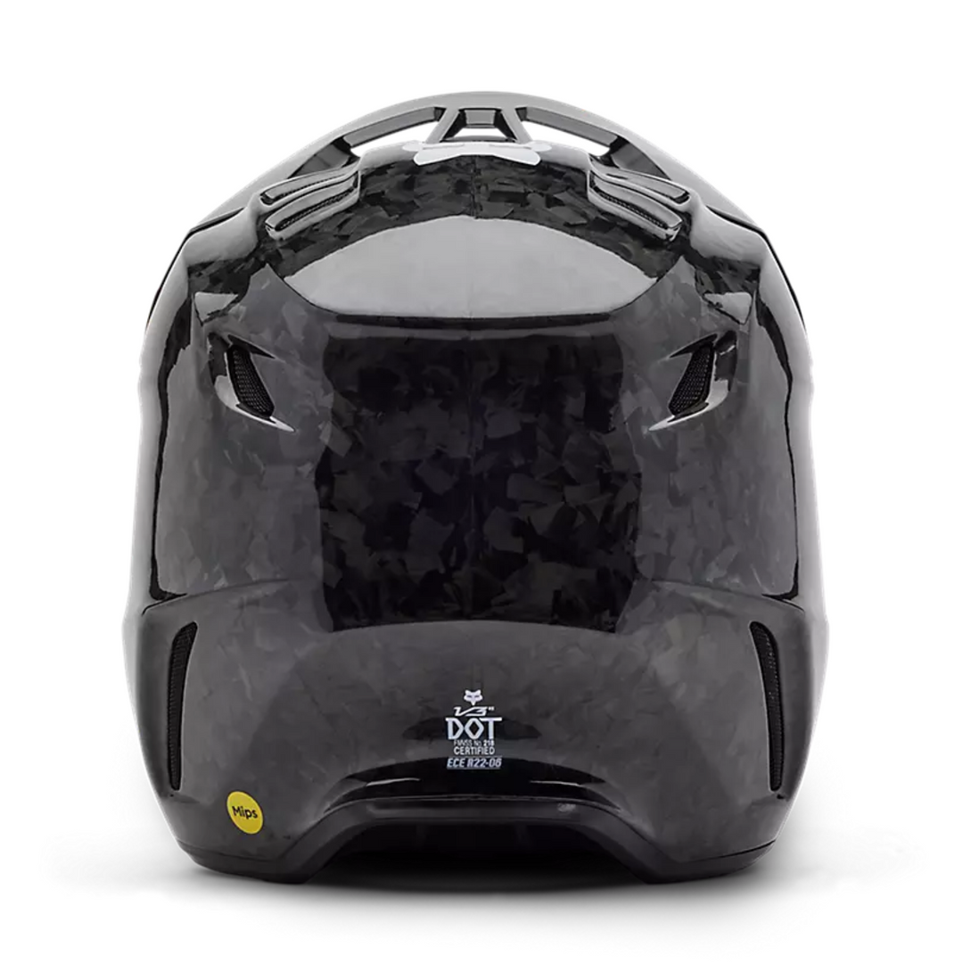 FOX Motocross Full Face V3 RS Carbon Solid Helmet
