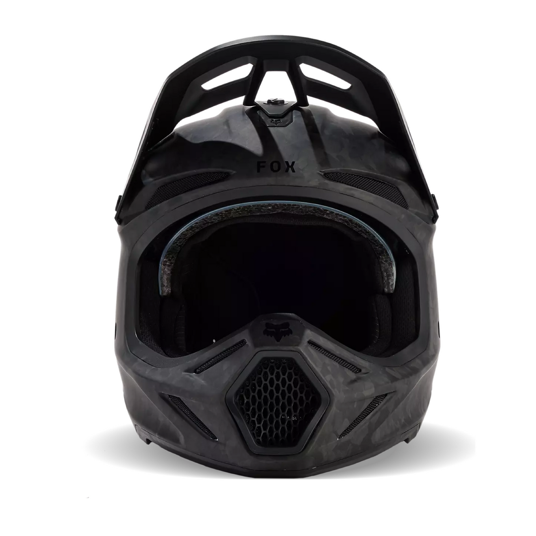 FOX Motocross Full Face V3 RS Carbon Solid Helmet