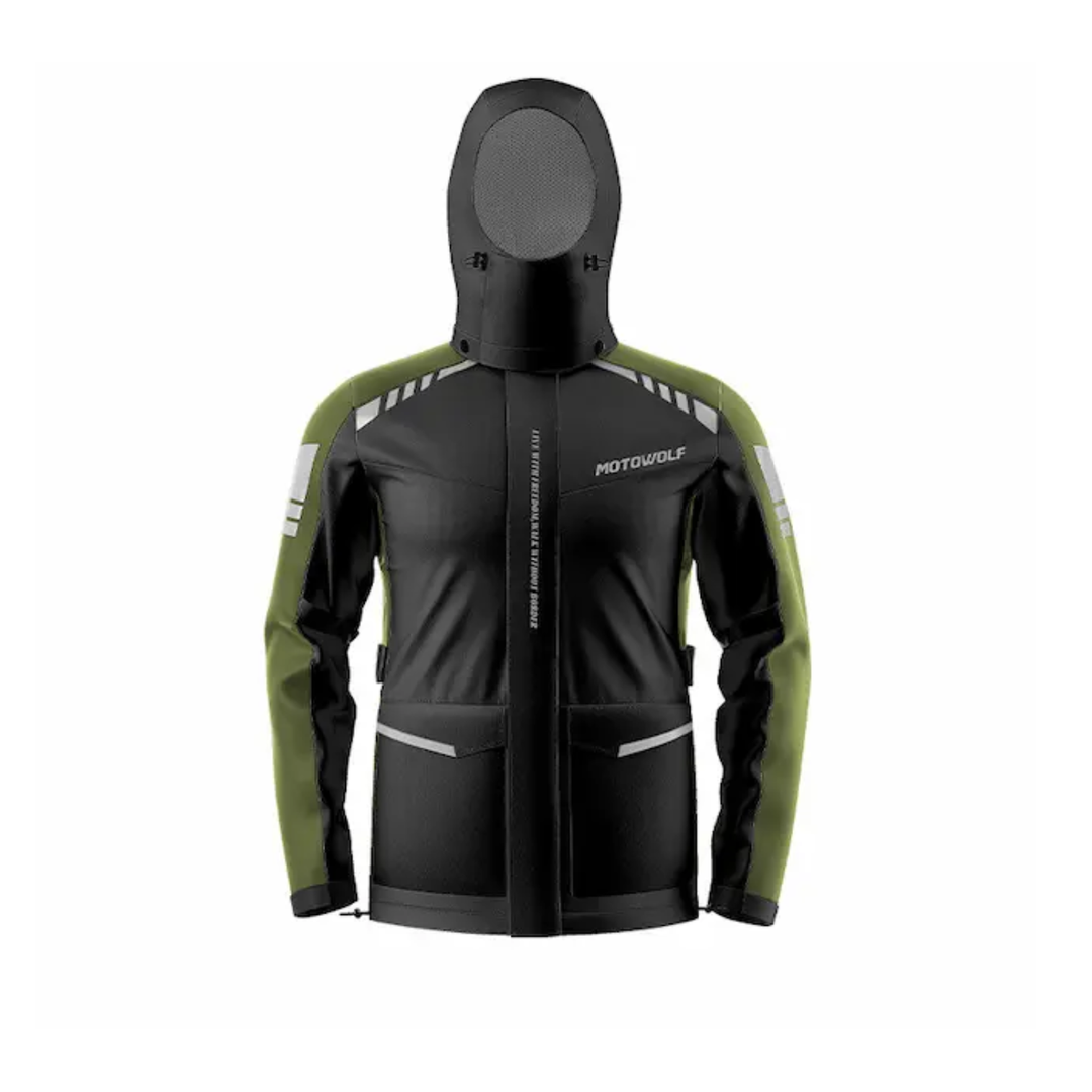 Motowolf Raincoat RC1 Army Green