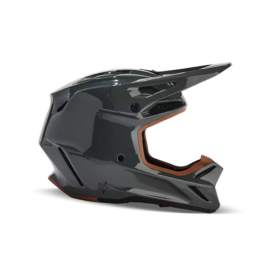 FOX Motocross Full Face V3 RS Carbon Solid Helmet