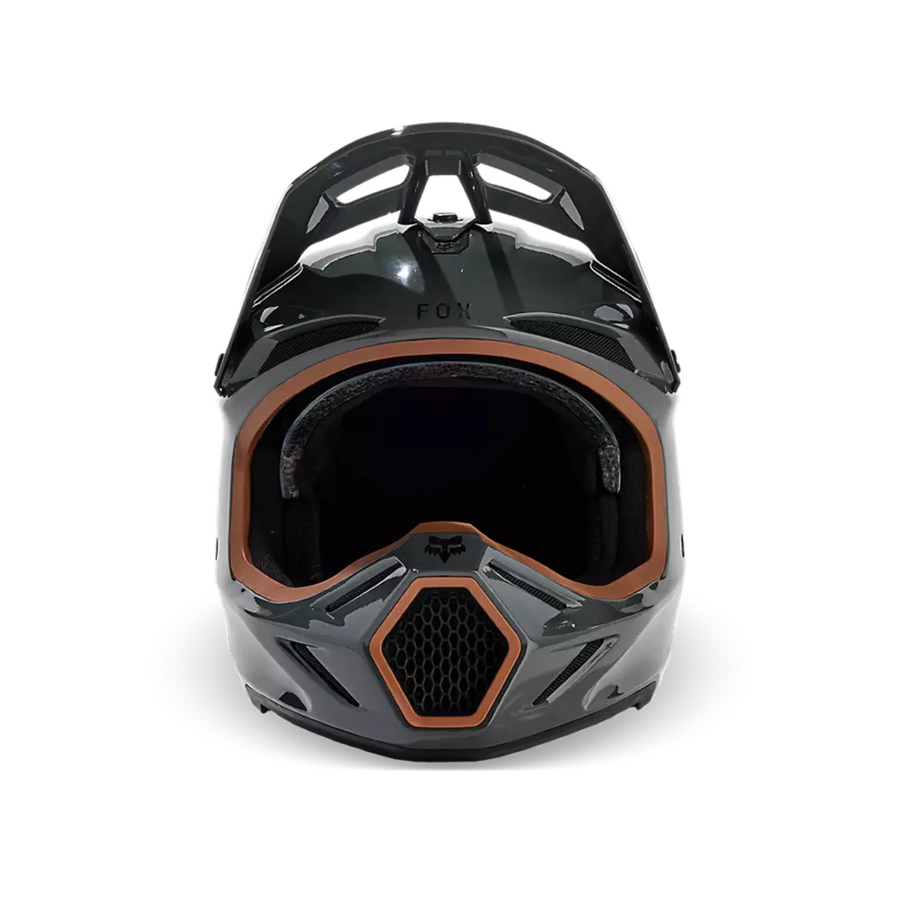 FOX Motocross Full Face V3 RS Carbon Solid Helmet