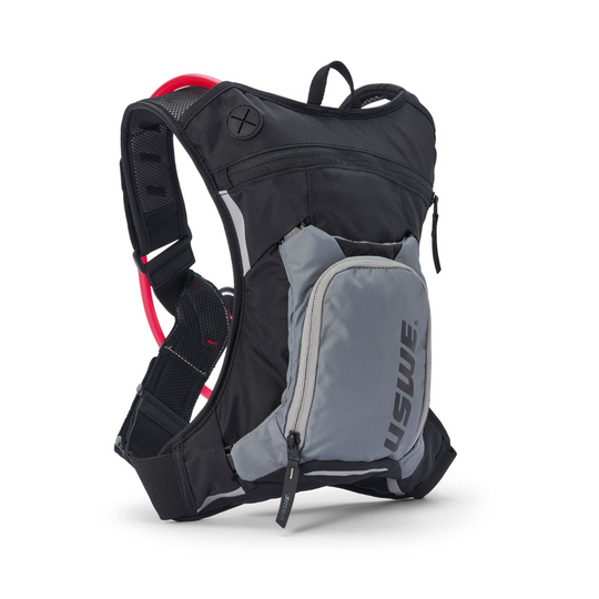USWE MOTO HYDRO 3, CARBON BLACK Lightweight Hydration Pack