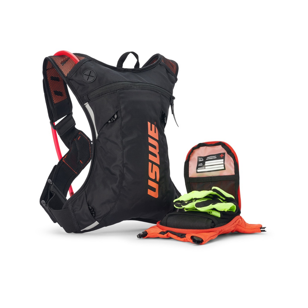 USWE MOTO HYDRO 3, FACTORY ORANGE Lightweight Hydration Pack