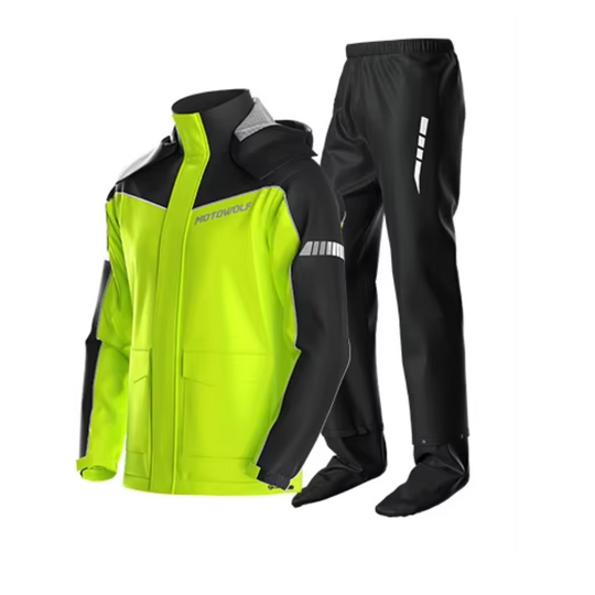 Motowolf Raincoat Yellow/Black