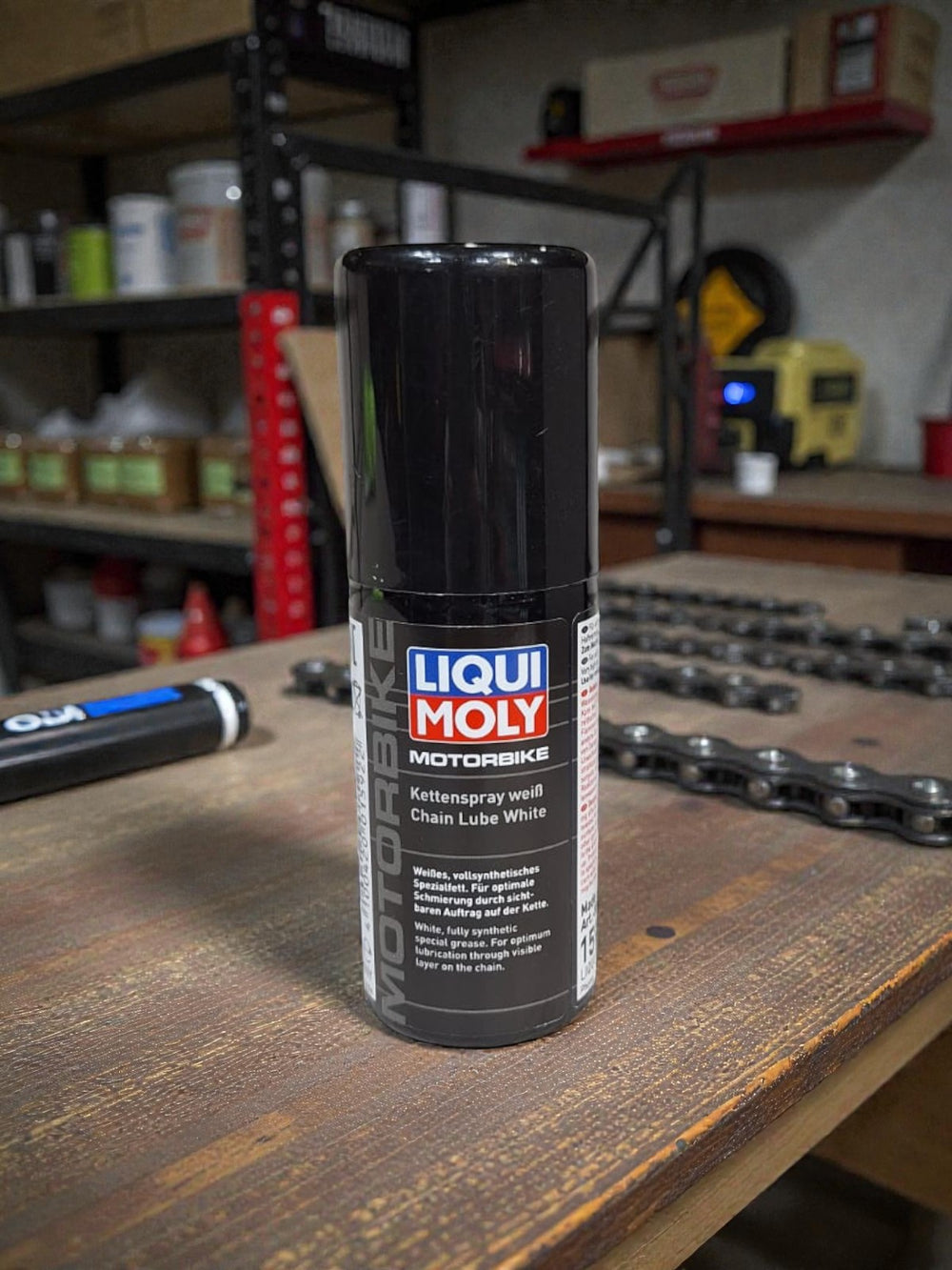 LIQUI MOLY MOTORBIKE CHAIN SPRAY WHITE 50ML