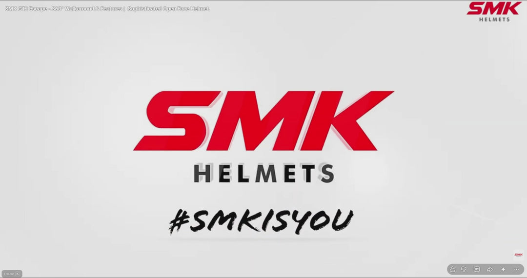 SMK N3 Open Face Helmet GTJ Dring S01 With Clear Visor Escape Graphic GL575